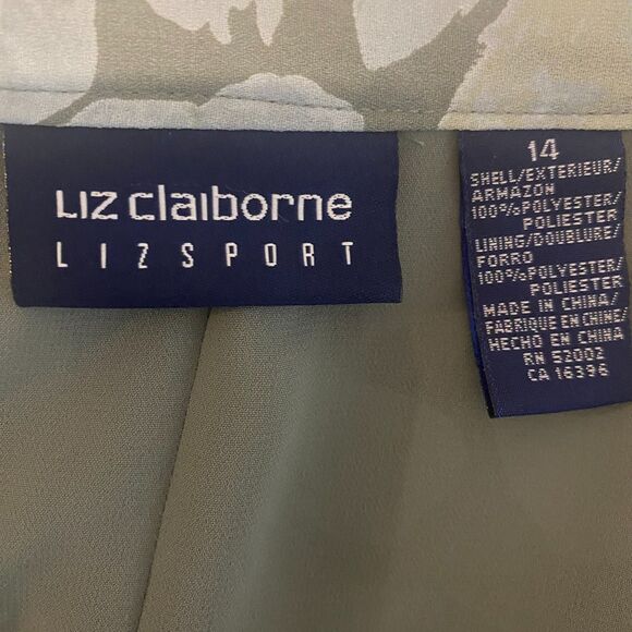 Liz Claiborne Skirt Women's Size 14 Green Floral Maxi Boho NWT - Picture 4 of 6